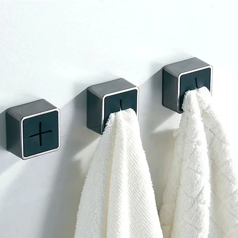 Silicone Towel Rack Punch-free Plug-in Bathroom Kitchen Rag Storage Hole Creative Wall-mounted Plug Towel Hook