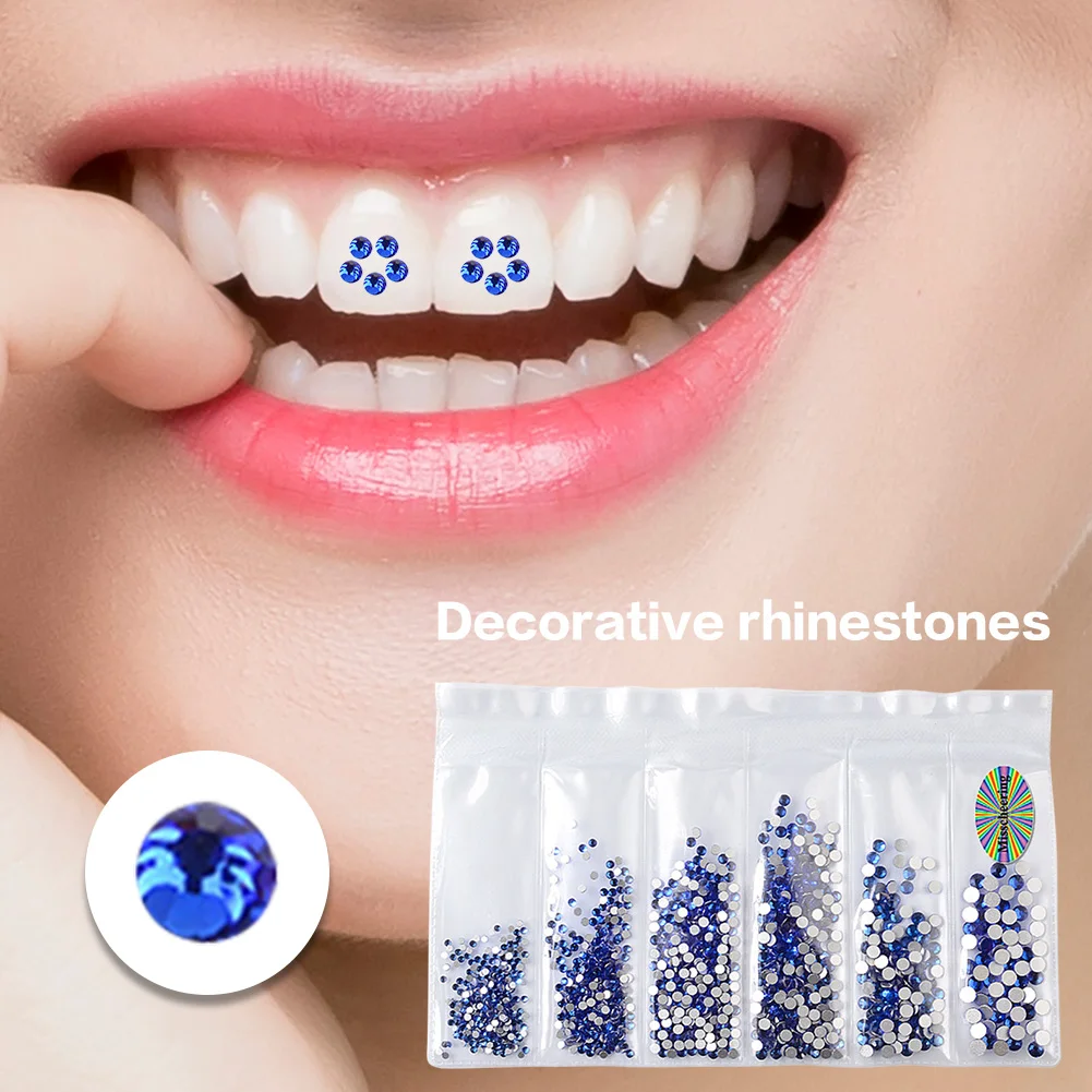 6Pcs/set DIY Teeth Gems Kit With Glues And Light Firm Jewellery Diamond  Crystals Tooth Decoration Set For Girls And Women - AliExpress