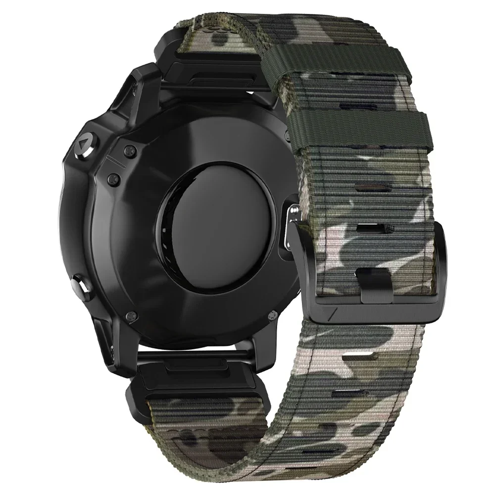 Enhanced Nylon Sports Strap and Braided Wristband, 22mm-26mm Bracelet