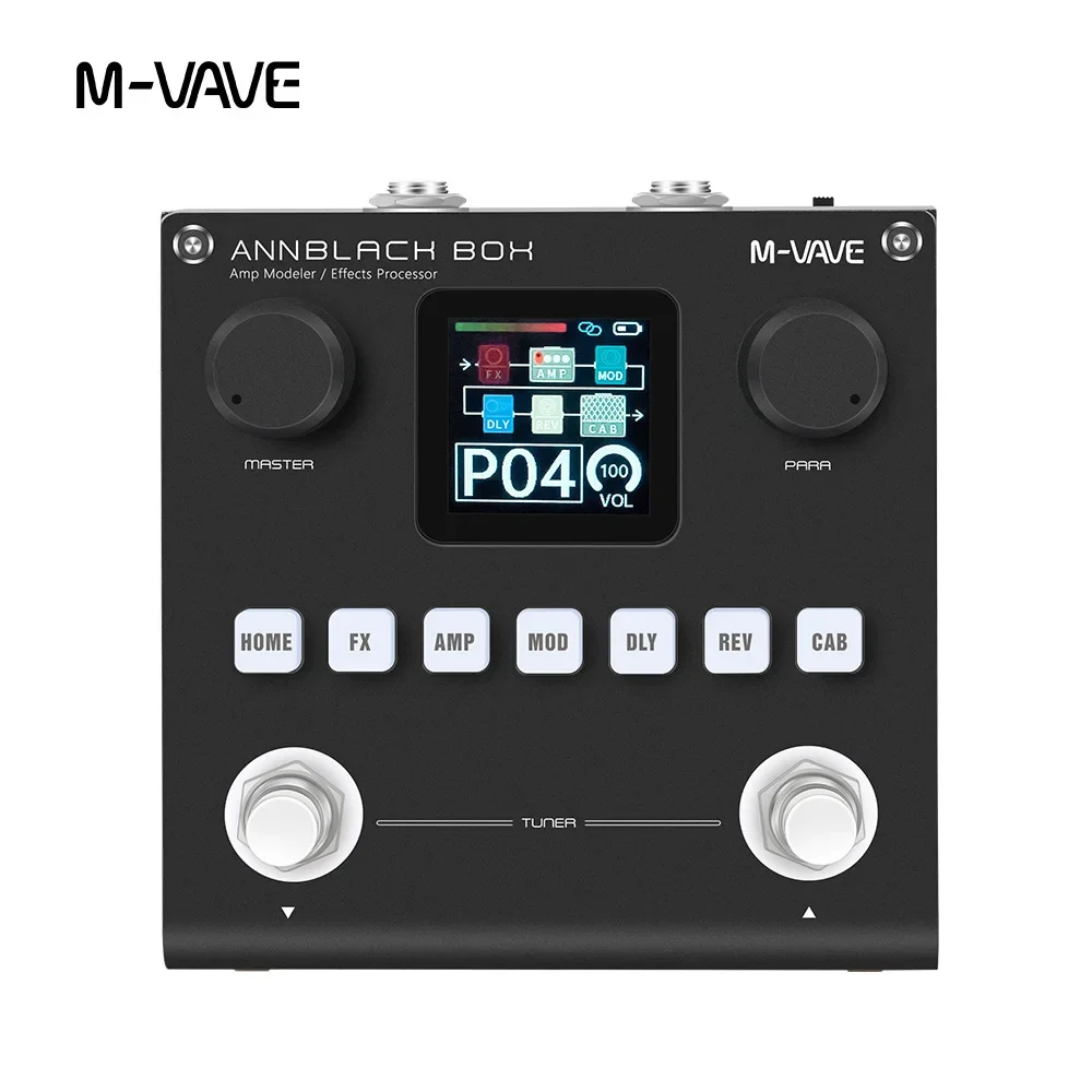 M-VAVE BLACK BOX Annblack Blackbox Guitar / Bass AMP Modeler Multi Effects Processor Rechargeable For Electric Guitar Bass