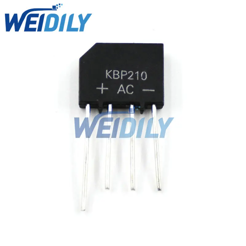 10PCS KBP210 2A 1000V Rectifier Bridge Rectifiers Diode DIP-4 New