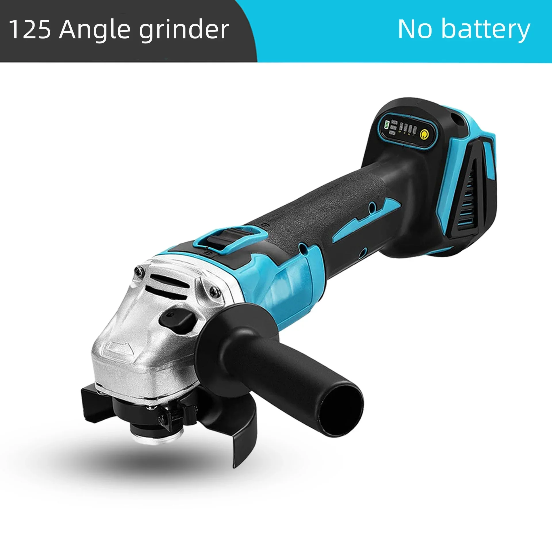 Brushless 125MM Lithium Electric Angle Grinder Bare Head High Power Rechargeable Wireless Grinder