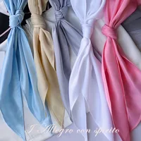 School Girls Triangular scarf Tie Japanese Korean Students Tie Necktie Choker For JK Uniforms Neckwear Red Green Navy Pink Blue 2