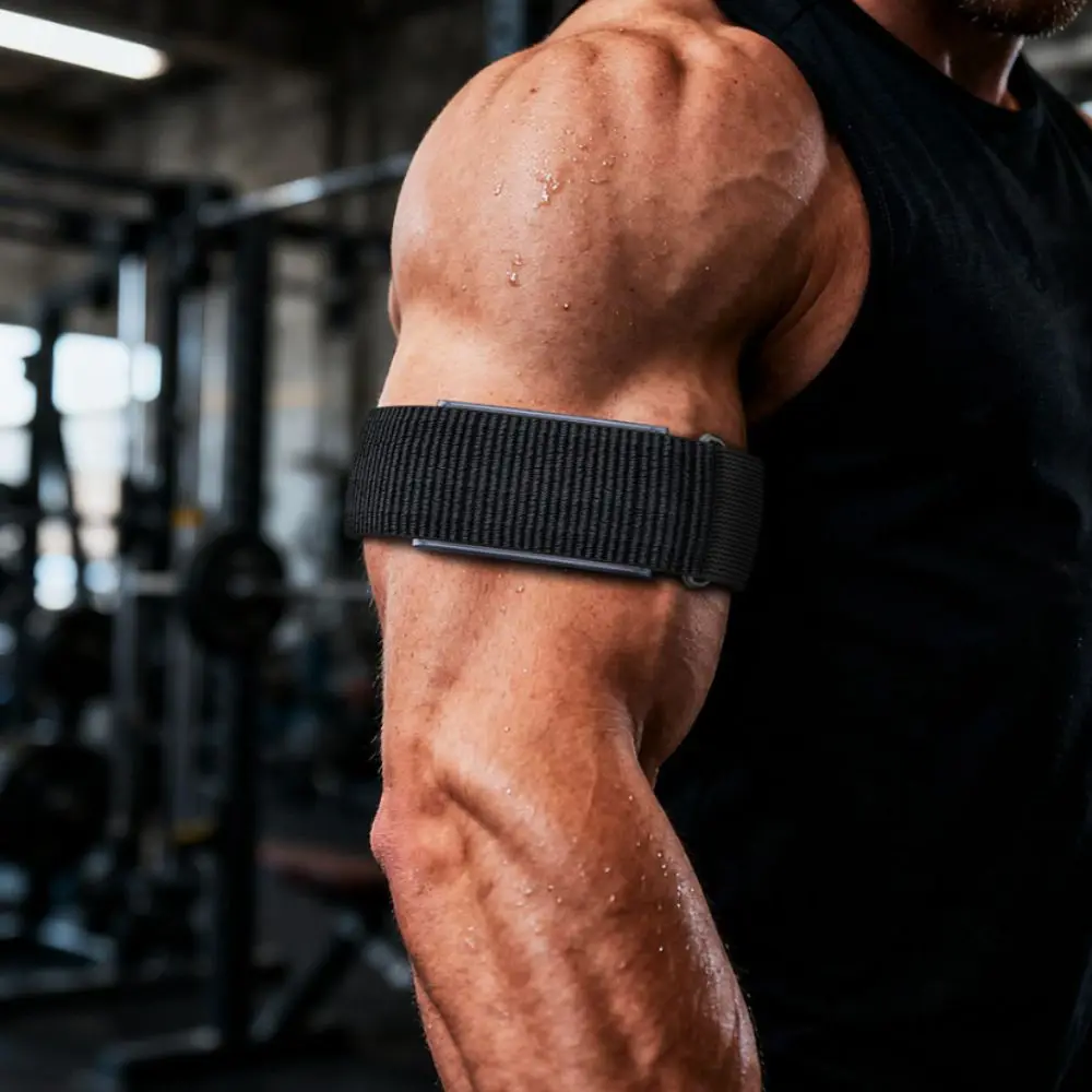 Nylon Sport Bicep Band with Adjustable Loop Design - Breathable Fitness Tracker Strap Replacement