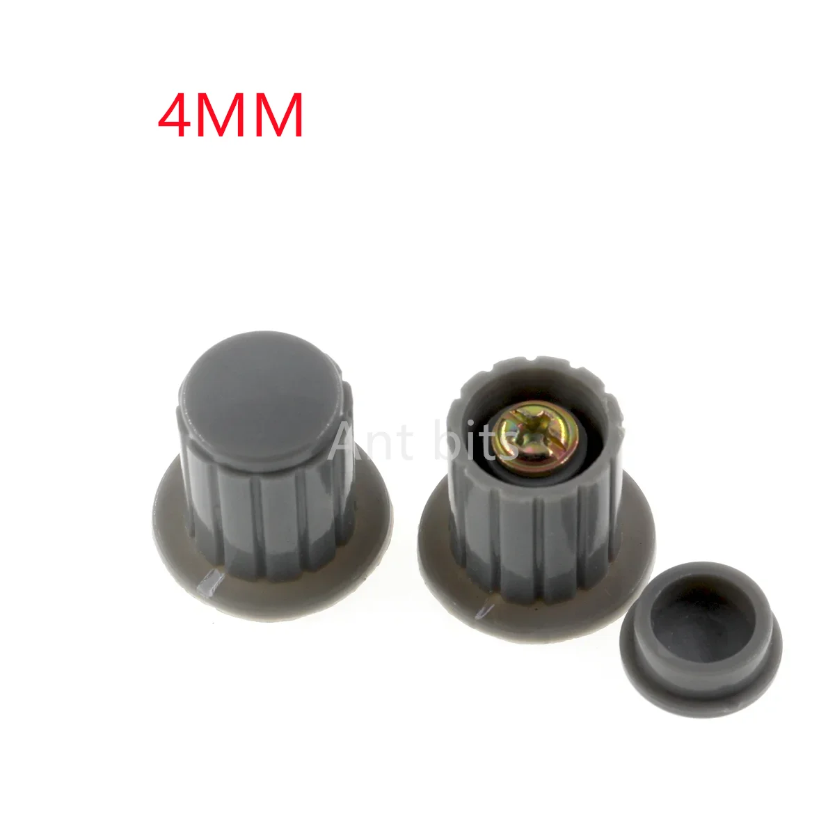 WXD3-13-2W WH5-1A WX14-12 전위차계 손잡이에 적합한 50PCS 4MM 회색 검정색 구리 코어 손잡이 캡
