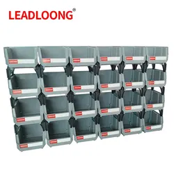 Stackable Gray Plastic Storage Organizer Bins - Set of 6/24 (24pack)