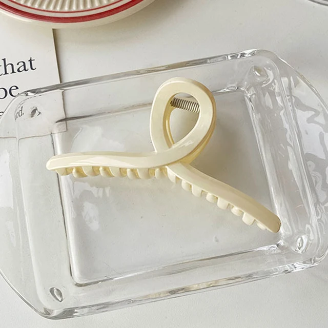 Hot Sale Solid Color Claw Clip Large Barrette Crab Hair Claws Bath Clip Ponytail Clip For Women Girls Hair Accessories Gifts 0015-7-11cm