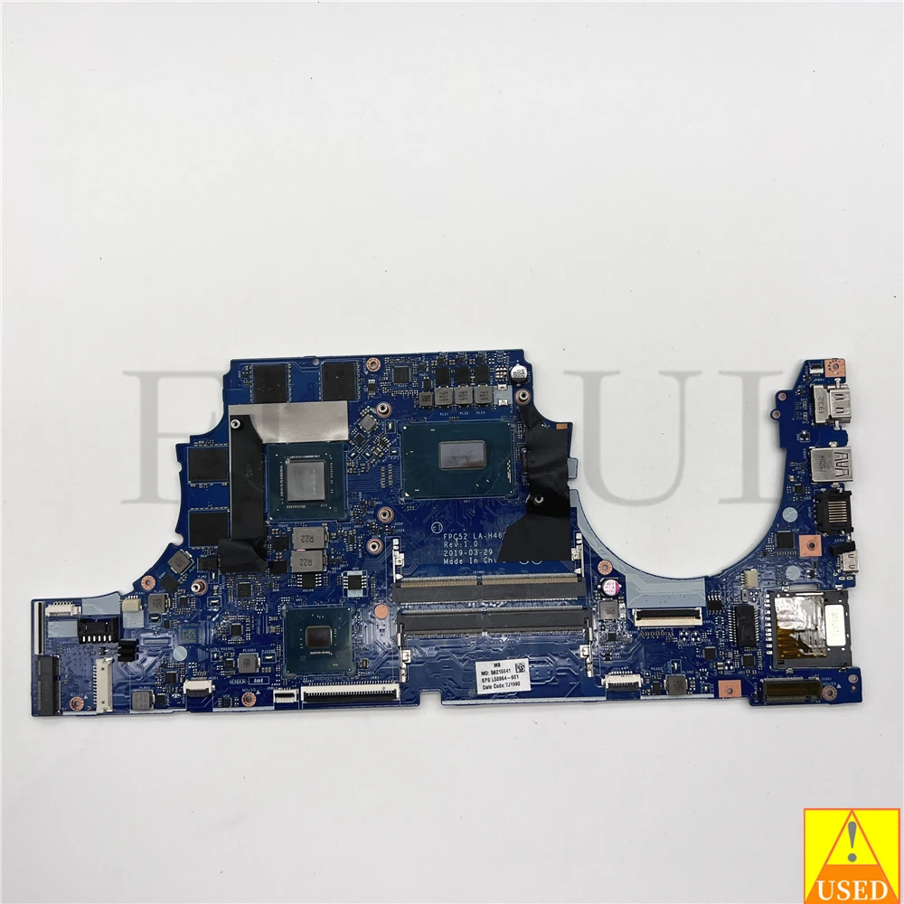 

USED Laptop Motherboard LA-H462P For HP 15-DK SRF6X i5-9300H N18P-G0-MP-A1 GTX1650 4GB Tested 100% work