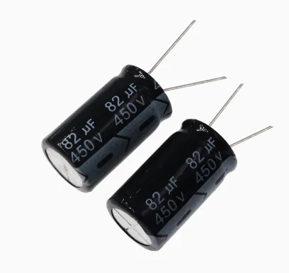 

5pcs/ lot Aluminum Electrolytic Capacitors 82UF 20% 450V SNAP New and original