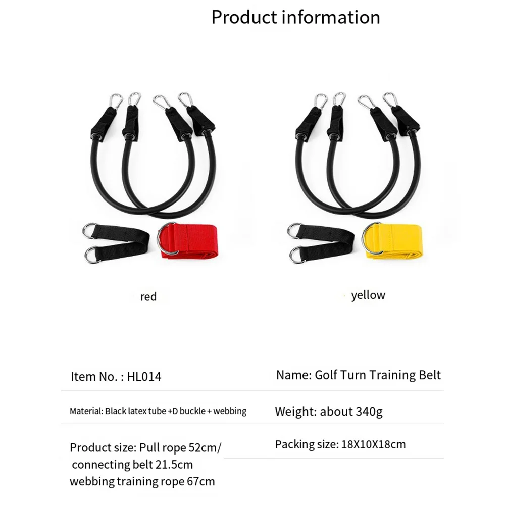 PGM Golf-Schwungtrainingsseil: Gleichgewichts- und Schwungkraft-Verbesserung mit festem Schultergurt und Übungsspannseil – Detail 4