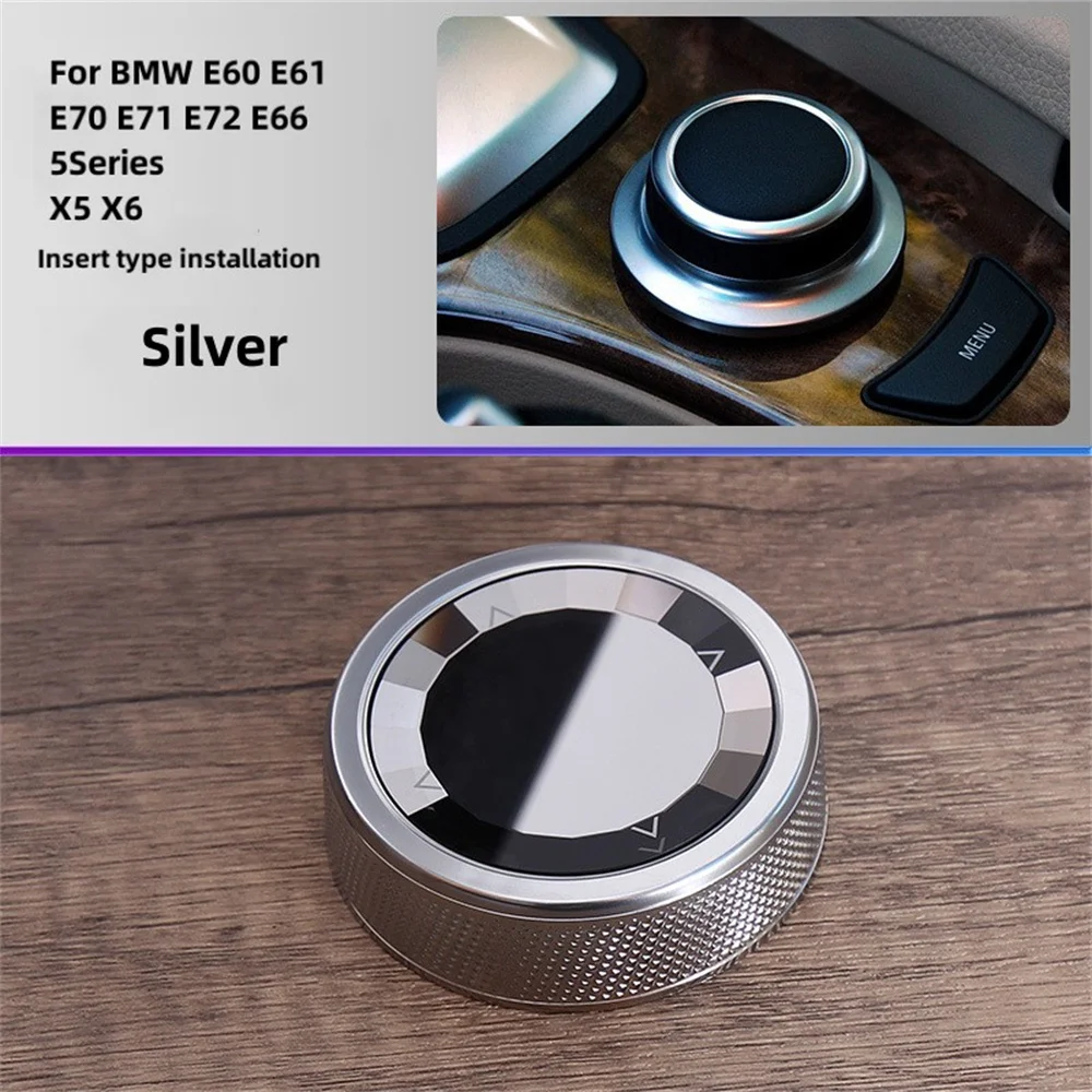 Kristall IDrive Multimedia-Taste Knopf Abdeckung Center Control Tasten Schalter Knopf Für BMW E60 E61 E70 E71 E72 E66 5 Serie X5 X6 – Detail 7