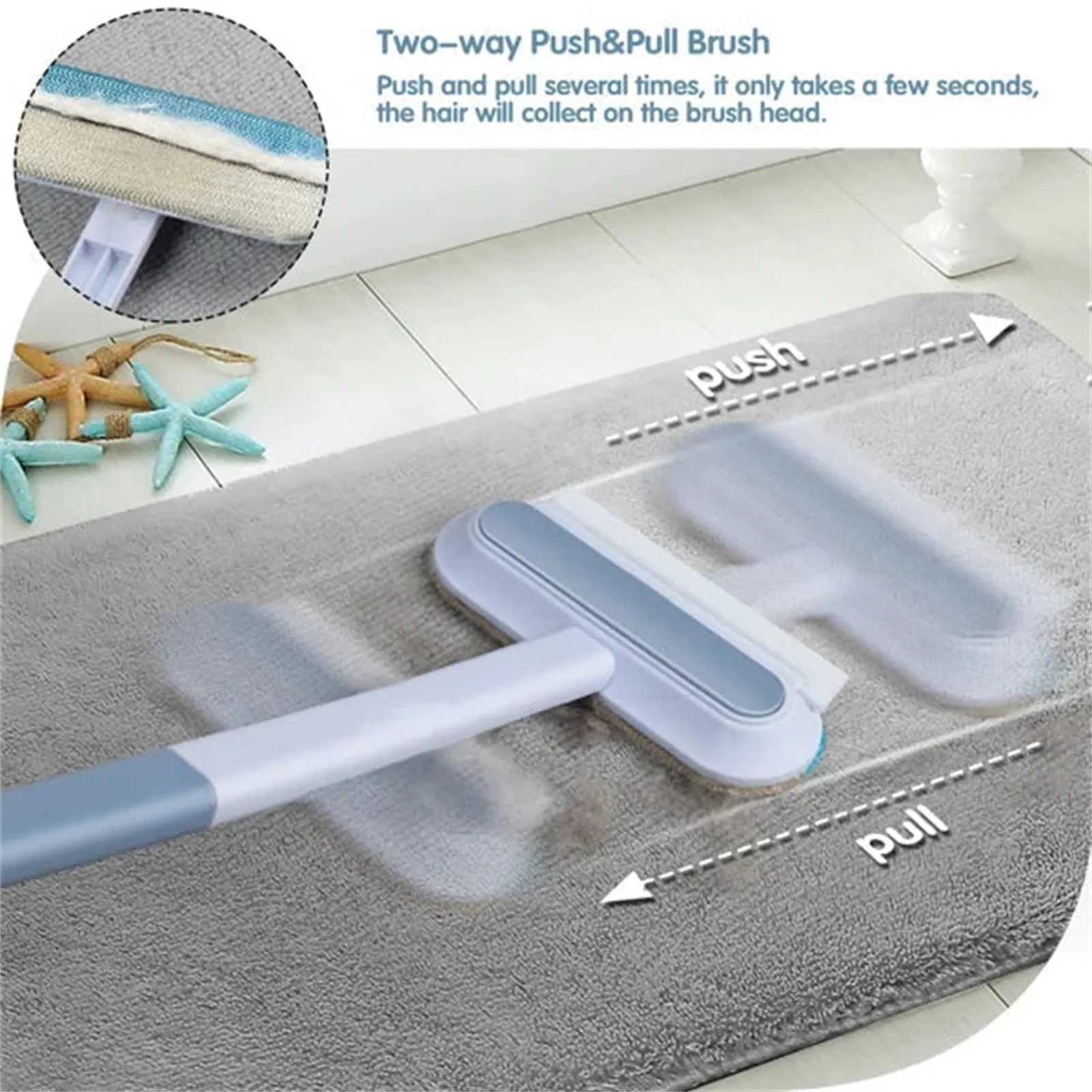 Dish Cleaning Brush Holder Multifunctional Brush Pet Cat Hair Scraper Hair Stick Remover Dog Remover Carpet Bed Coffee Pot