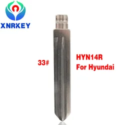 XNRKEY – clapet pliable en métal vierge, Type #33 HYN14R KD/VVDI/JMD, non découpé, pour Hyundai SONATA NF Elantra Kia K2 K3 SantaFe, 10 pièces 