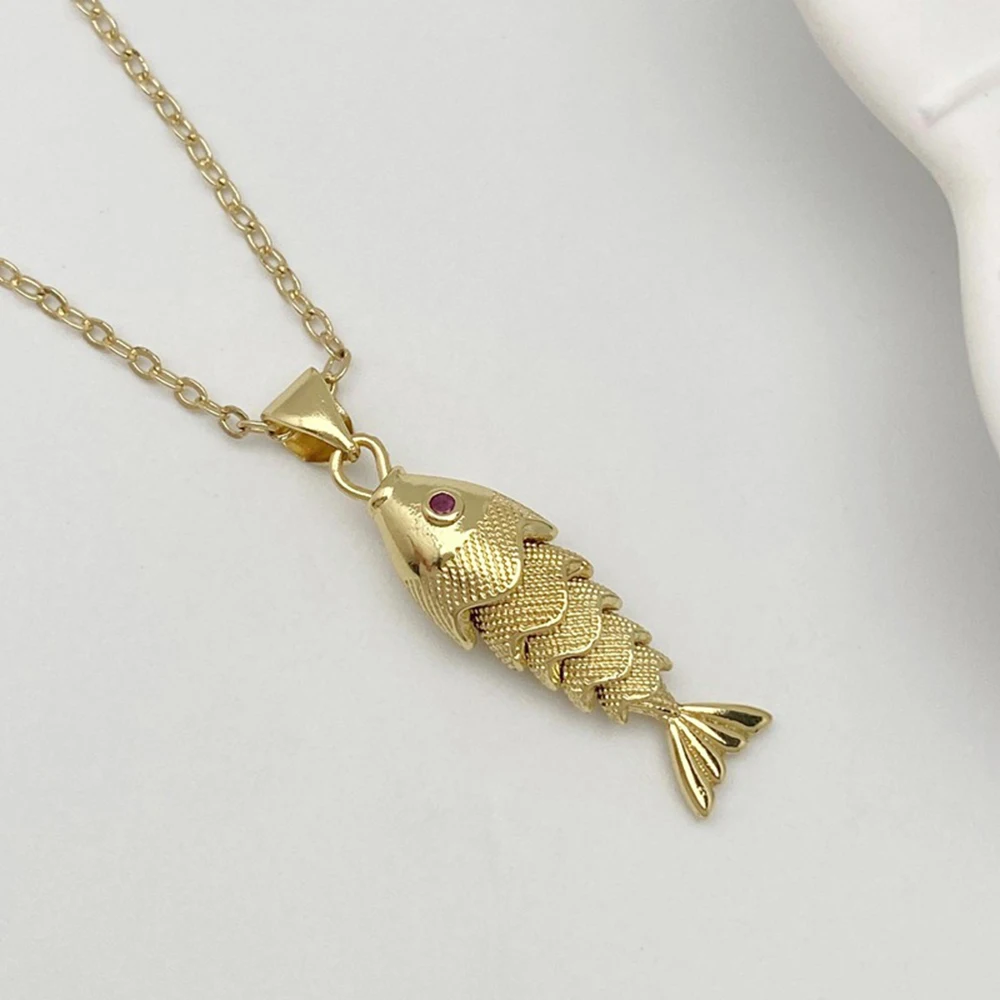Fish Pendant Necklace for Women