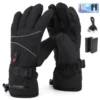 Electric Heating Gloves Windproof Thermal Gloves Rechargeable Anti-Scratch Heated Gloves for Motorcycle Bike Gloves