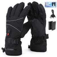 Electric Heating Gloves Windproof Thermal Gloves Rechargeable Anti-Scratch Heated Gloves for Motorcycle Bike Gloves