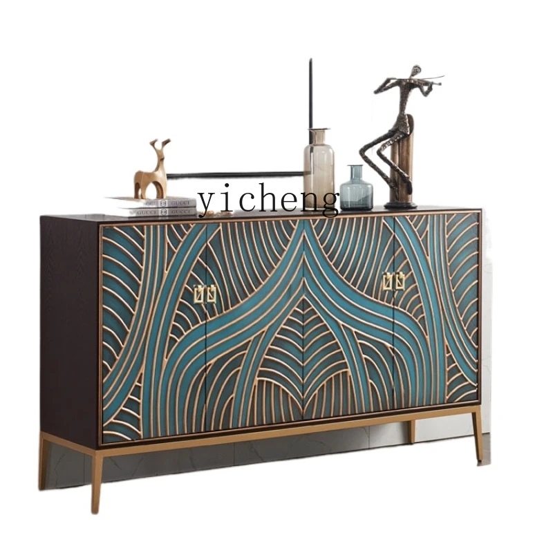 

XL Entrance Door Solid Wood Shoe Cabinet Sideboard Cabinet Modern Simple Large Capacity Storage Cabinet