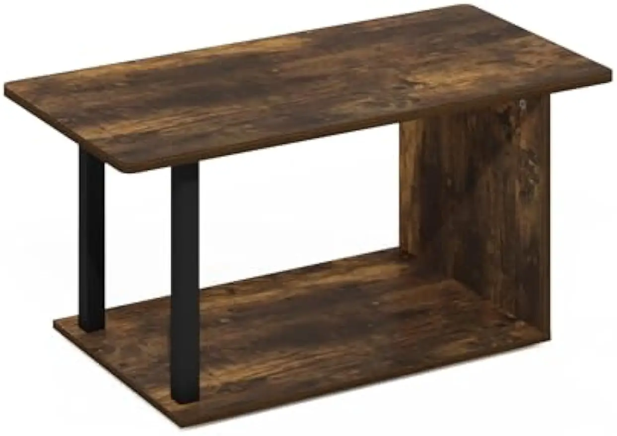 Basic Home Living Coffee Table, Amber Pine/Black 2