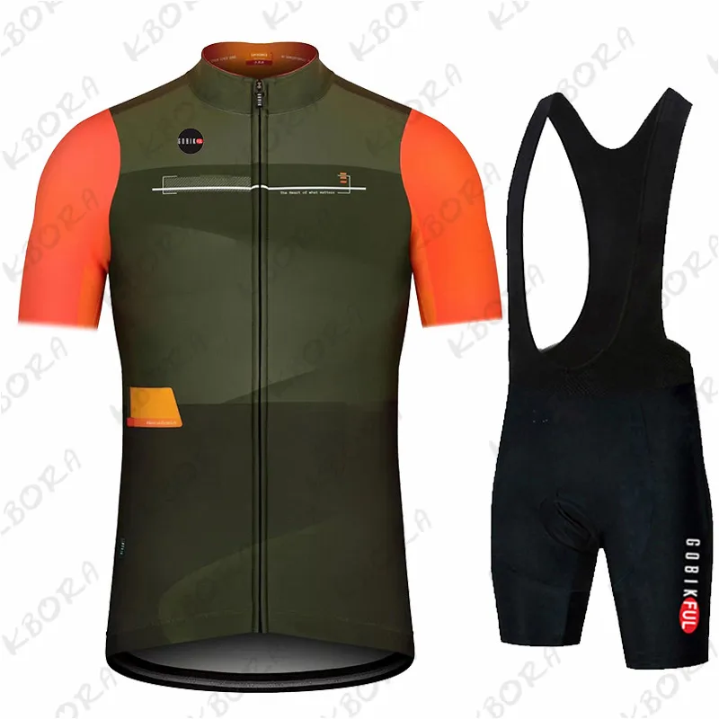 Gobikful Cycling Jersey Set Summer Wear Mountain Bike Clothes Bicycle Clothing MTB Bike Cycling Clothing Suit Sports