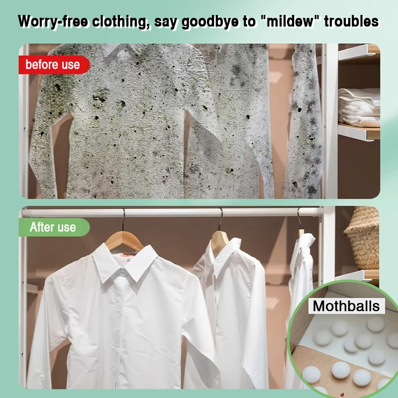 Camphor Balls Camphor Ball Wardrobe Odorless Non-toxic Insect Proof Moisture-proof Moldy Resistant