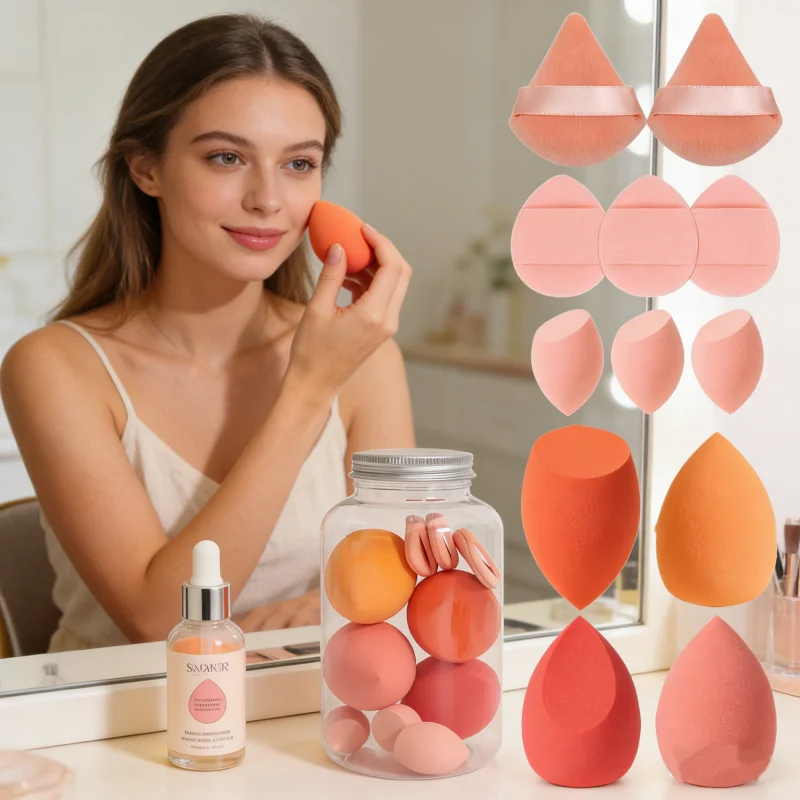 Complete Makeup Sponge Set - Beauty Blenders & Mini Finger Puffs