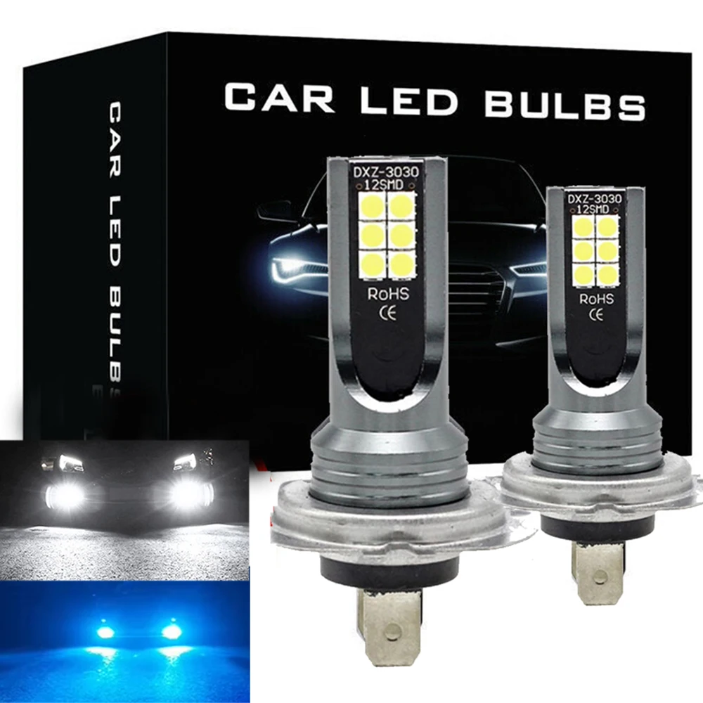 H7 LED Headlight Conversion 55W 6000K Error Free Canbus Bulb High Low Beam Car Front Driving Running Light H4 Fog Lamp Bulbs led lights led bulbs led headlights led car lights led car headlights