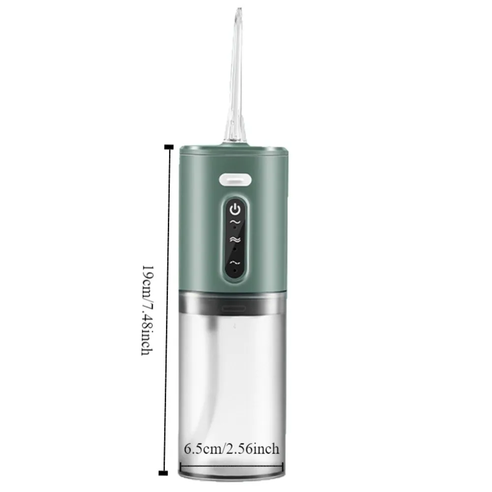 Electric USB Charging Oral Irrigator Deep Clean Three Frequency Pulses Teeth Cleaner Portable Dental Scrubber Dental Care