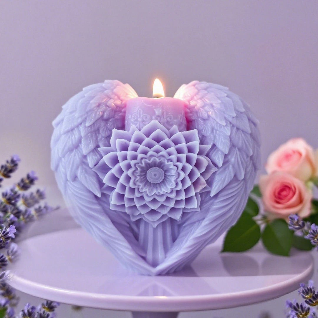 Elegant Flower Wing Mold 2