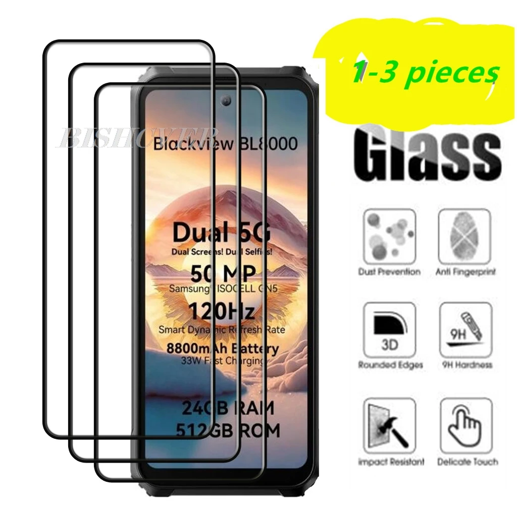 

Защитное стекло для экрана с полным покрытием для Blackview BL9000 BL8000 6,78 дюймов BlackviewBL9000 BL8000, защитное закаленное стекло