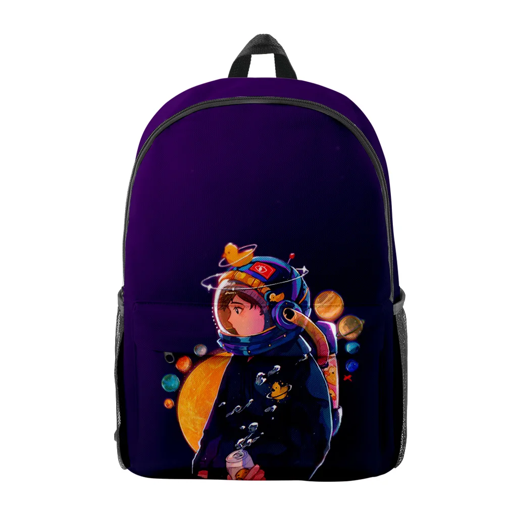 Popular Youthful quackity Student School Bags Notebook Backpacks 3D Printed Oxford Waterproof Boys/Girls Funny Travel Bags
