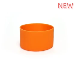 Silicone Boot Bottom Sleeve Cover for Tumblers and Water Bottles - 7.5cm (Orange new)