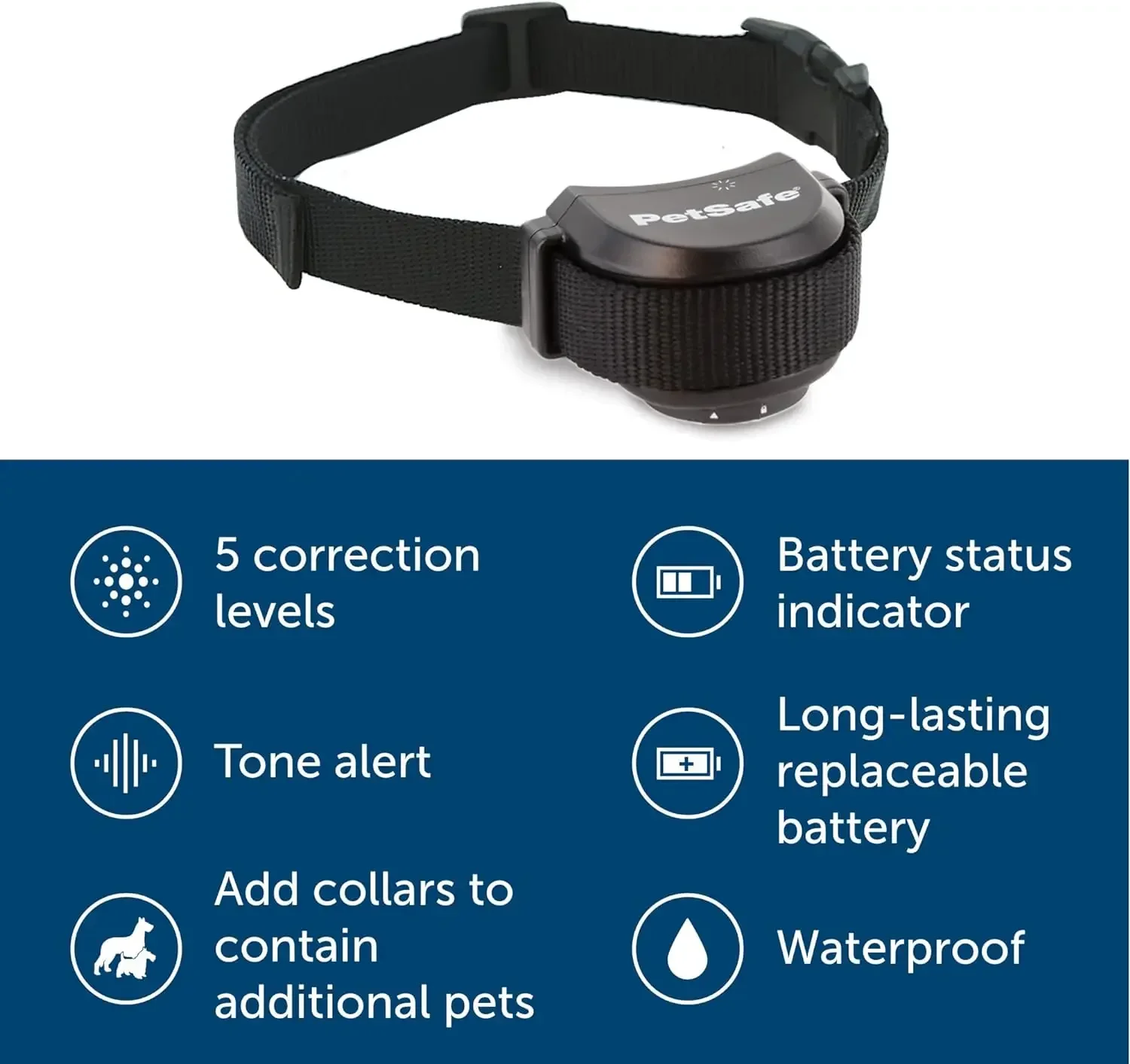 PetSafe-Wireless Pet Fence, Replaceable Battery Collar, Circular Boundary Secures up to 3/4, Stay & Play