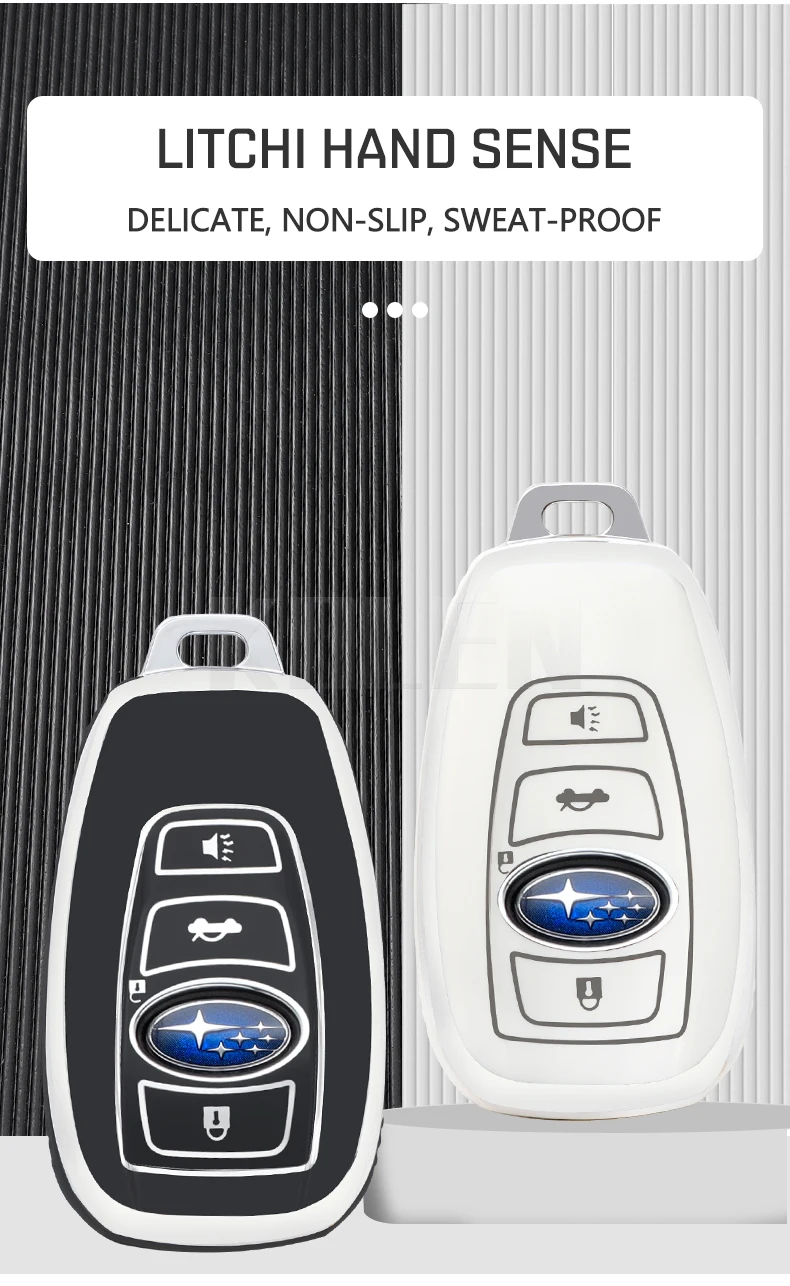 Nuovo TPU Car Key Case Cover Shell per Subaru Forester XV Outback BRZ WRX STI Legacy Impreza Crosstrek Protector Fob accessori 8 Nuovo TPU Car Key Case Cover Shell per Subaru Forester XV Outback BRZ WRX STI Legacy Impreza Crosstrek Protector Fob accessori - Sffda73b3a29a43f885b755843669c9a6R