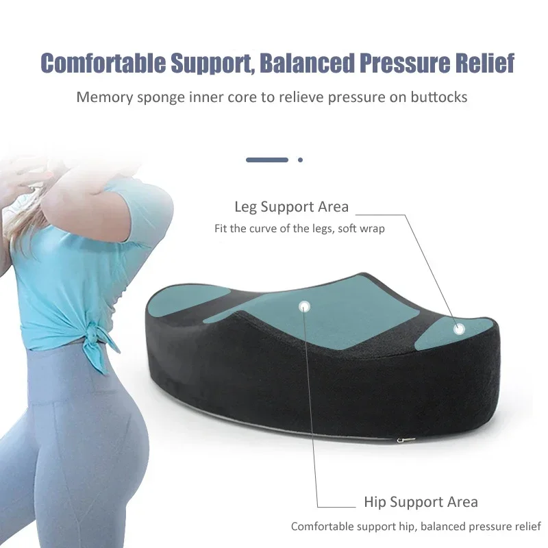 Home Chair Cushion Memory Foam Buttock Pillow Office BBL Recovery Pillow After Surgery Seat Brazilian Butt Lift Pad Hips Support 3