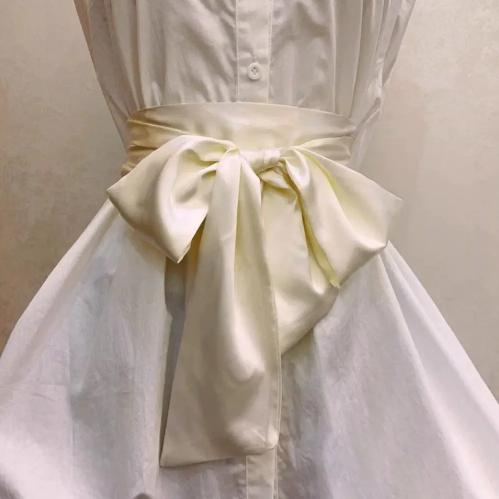 Satin Seide Schleife Korsett Taille Gürtel Breite DIY Bowknot Stoff Band Cummerbunds Dekorative Taille Abdeckung Für Frauen Dame Mädchen Braut – Detail 7