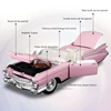 Maisto 1:18 1959 Cadillac Eldorado Biarritz Pink Classic Alloy Retro Luxury Car Model Collector'S Edition Decoration Toy 2