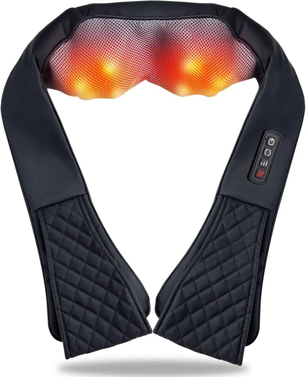 Mynt Shiatsu Massager for Neck Back Shoulders and Legs with Heat Deep Kneading Massage and a Lightweight Flexible Design