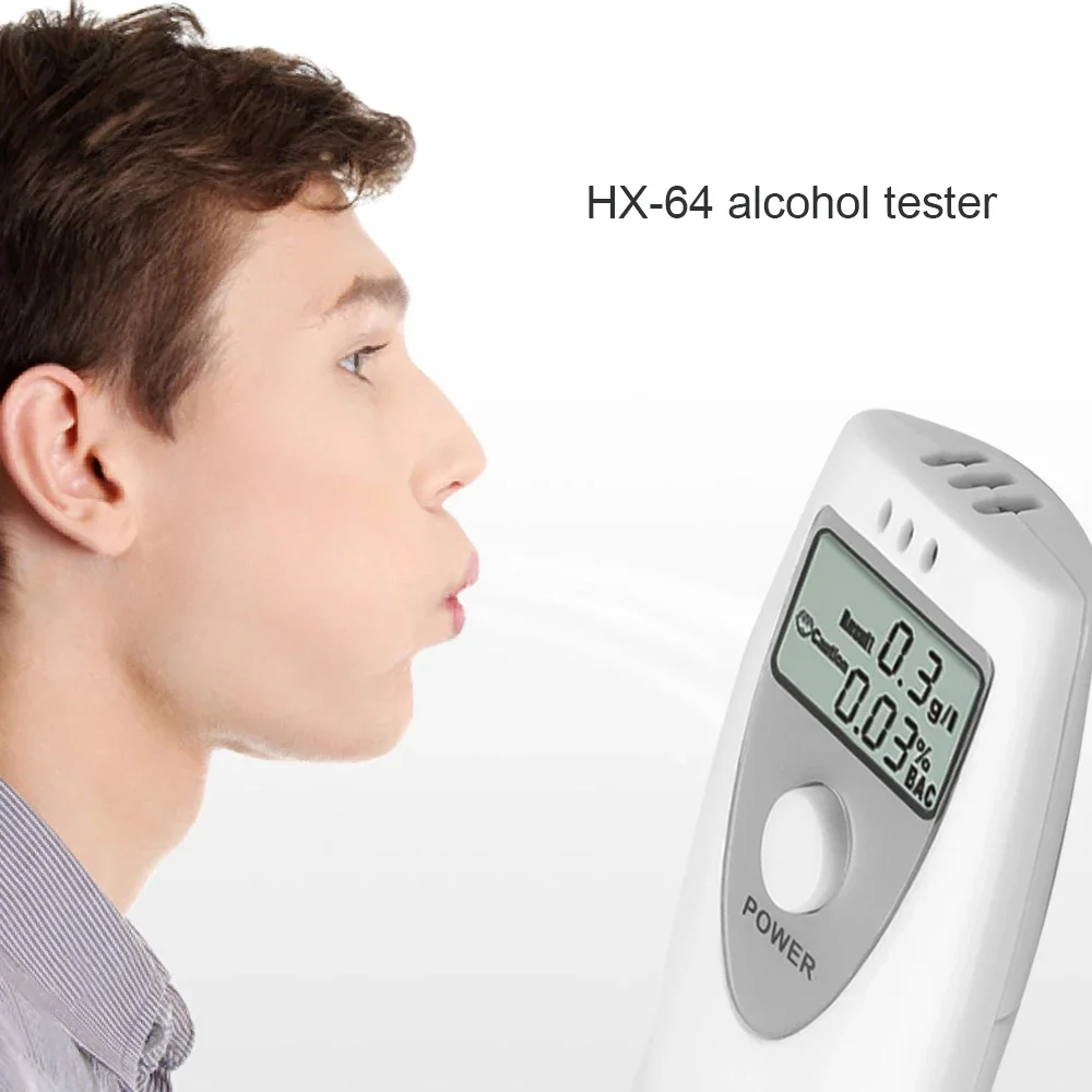 No Contacted Digital Alcohol Tester Portable Breath Alcohol Analyzer Breathalyzer Detector Detection LCD Screen alcohol tester breath alcohol tester