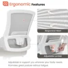 High Back Mesh Chair Adjustable Height and Ergonomic Design Home Office Computer Desk Chair 2