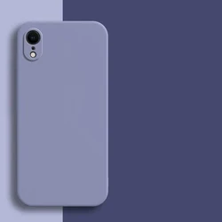 Enhanced Liquid Silicone Shockproof Protective Phone Case - Sleek Back Cover Design - iPhone X (Gray)