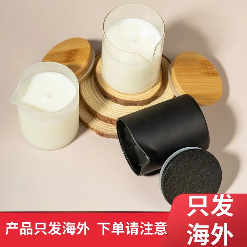 Factory Cross-Border Hot Selling Household High-Grade Candle Low Temperature Soy Wax Glass Aromatherapy Candle Holiday