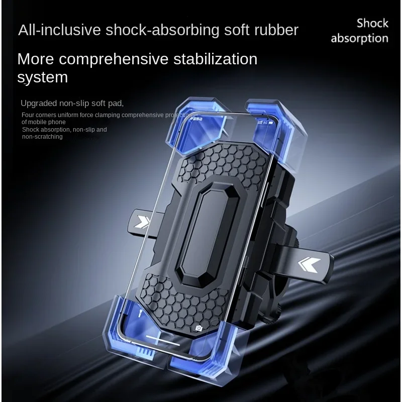 360°rotating Motorbike Mobile Phone Holder Rear View Mirror Electric Car Bicycle Mobile Phone Holder Riding Navigation Bracket