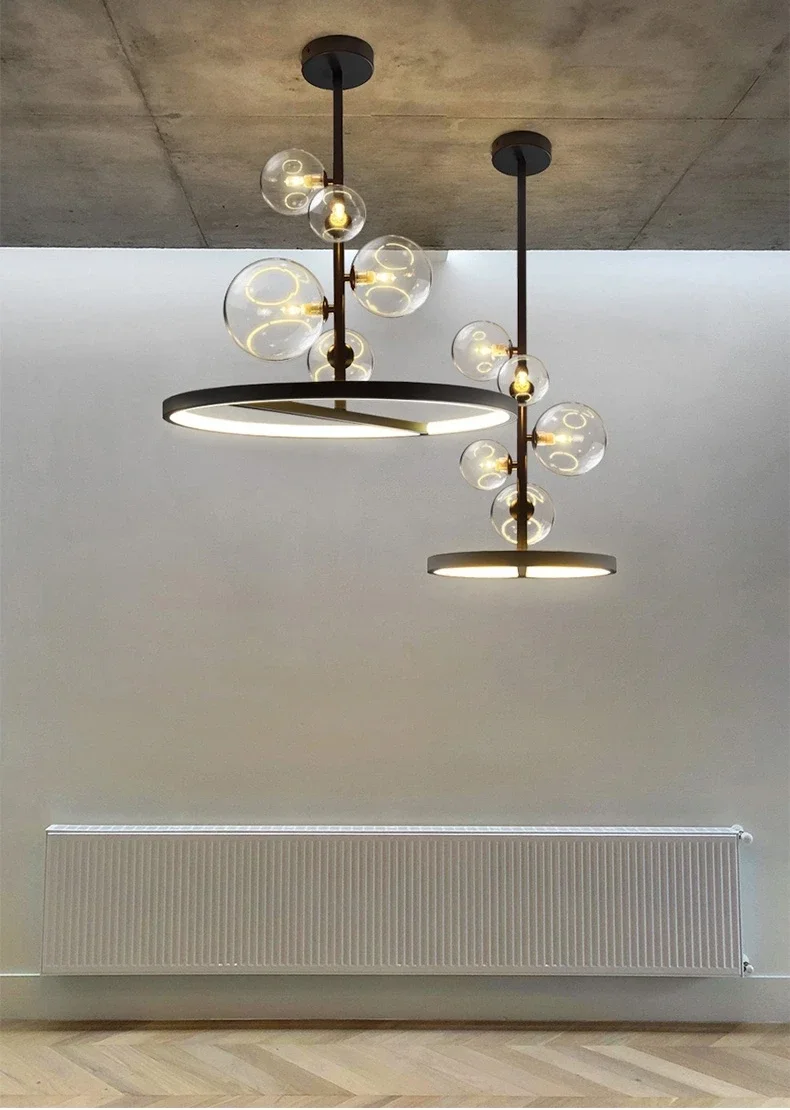 Modern Art Glass Chandelier Image 4
