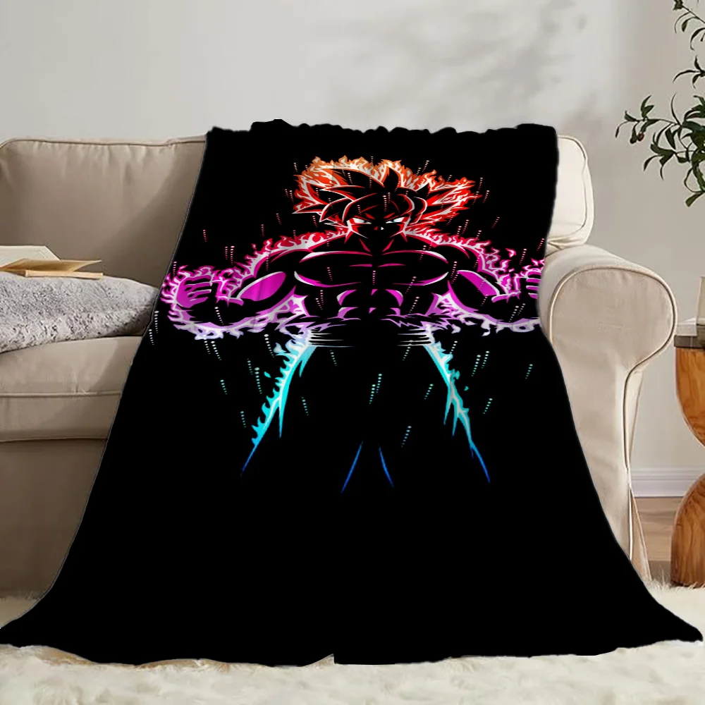 Thin Wadding Blanket for Sofa Decoration Dragon Ball Z Amoled Luxury Throw Blankets King Size Fluffy Plaid Home Interior Cobija 3