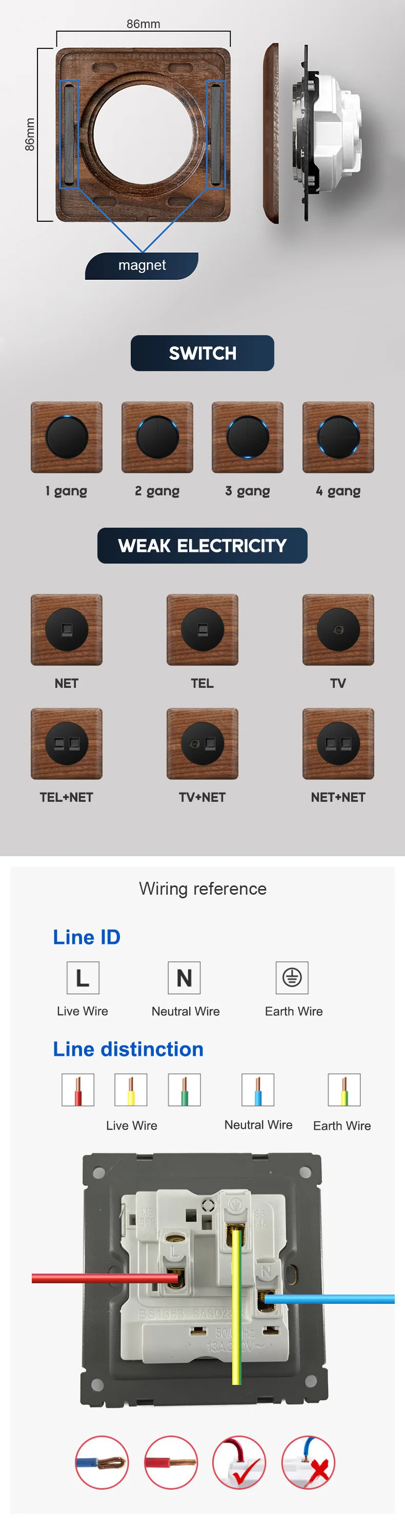 led, interruptor liga desliga, faixa magnética, frete