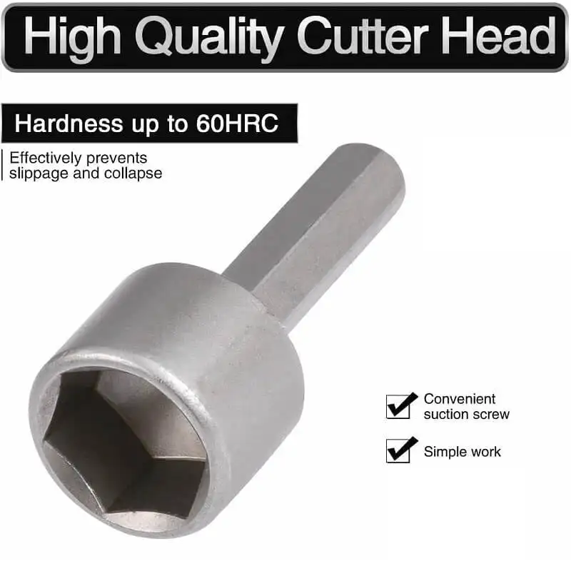 14pcs Power Nut Driver Drill Bit Set 5-12mm Hexagonal Shank Hex Nut Socket 1/4" Screw Metric Driver Tool Set Adapter Drill Bit