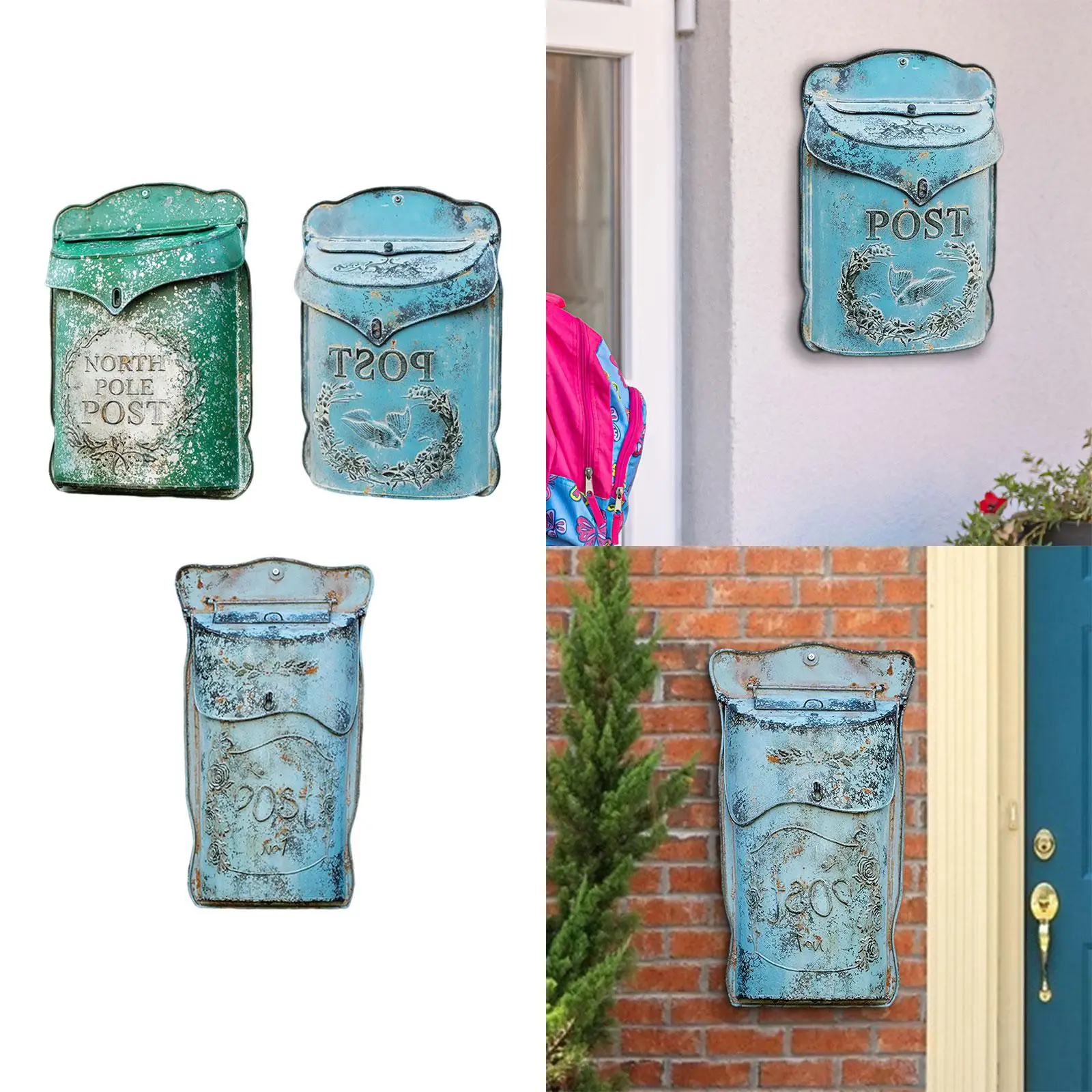 Mail Box Ornament Creative Art Supplies Hanging Collection for Home Porch Rural Envelopes