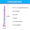 83MM/ 3-1/4 Inches Wooden Golf Tees Colorful Golf Wood Tees Accessories 100 Pack 2