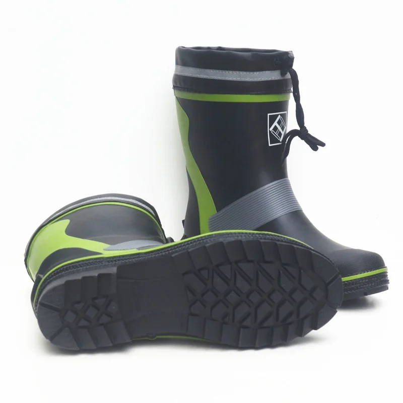 Waterproof Fishing Boots Men Women Rubber Mid Tube Rain Shoes Hunting Working Anti Slip Rain Boots