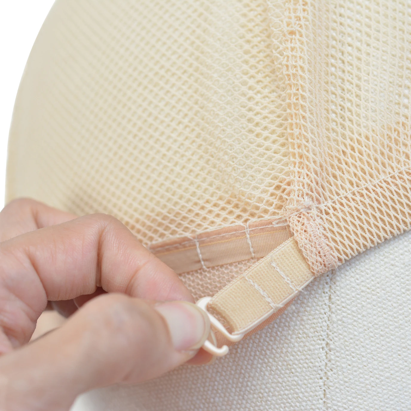 Front Double Lace Wig Caps Stretchable Hairnets M/L Mesh Weaving Caps with Adjustable Straps for Making Wigs 1 Pc